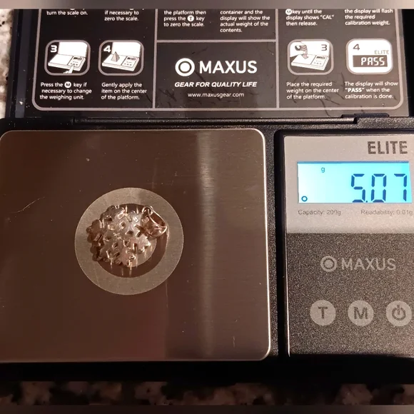 Snowflake Sterling Silver Pendant Katarina Witt - Picture 3 of 13